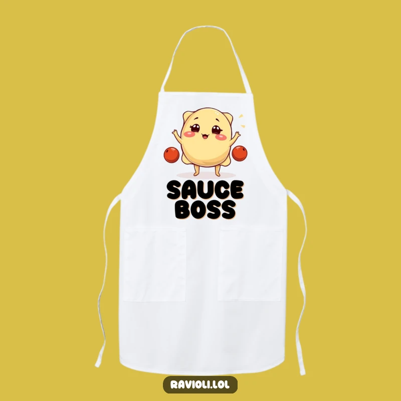 Funny Juggling Ravioli Apron: Cook with Comedy in This Hilarious & Funny Gift Kitchenware