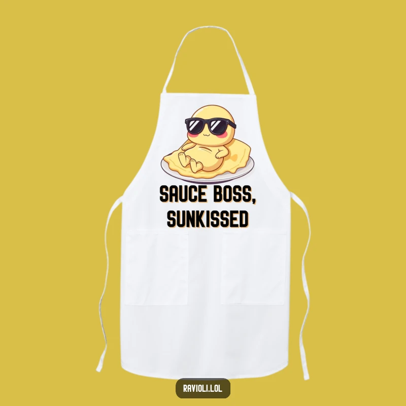 Funny Ravioli Chef Apron: Hilarious Italian Food Character Kitchen Wear