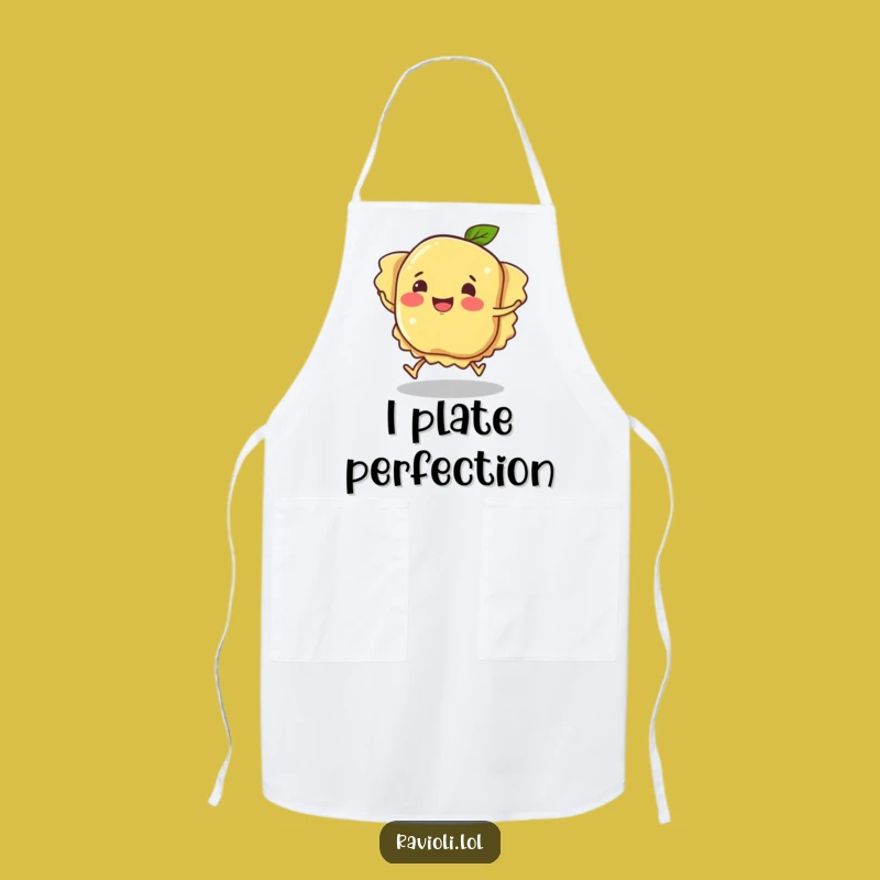 Funny Ravioli Apron: Hilarious Tripping Pasta Chef, Kitchen Gift for Laughs