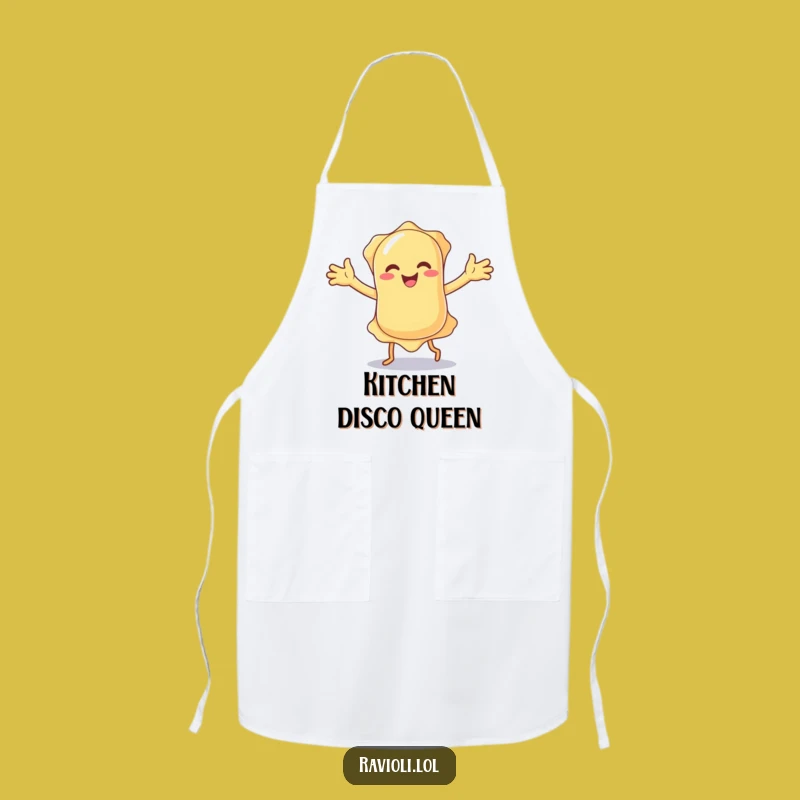 Funny Dancing Ravioli Apron - Hilarious Kitchen Accessory for Fun Cooks