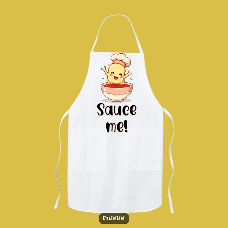Funny Chef Ravioli Apron: Cook with Gusto in This Hilarious Funny Gift Kitchenware