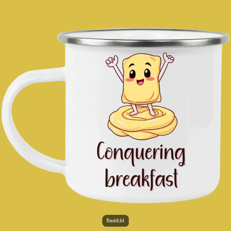 Funny Ravioli Victory Camp Mug - Outdoor Italian Celebrate Gift