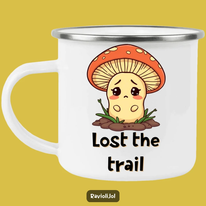 Funny Confused Ravioli Camping Mug: Adventure Puzzlement with This Hilarious Funny Gift
