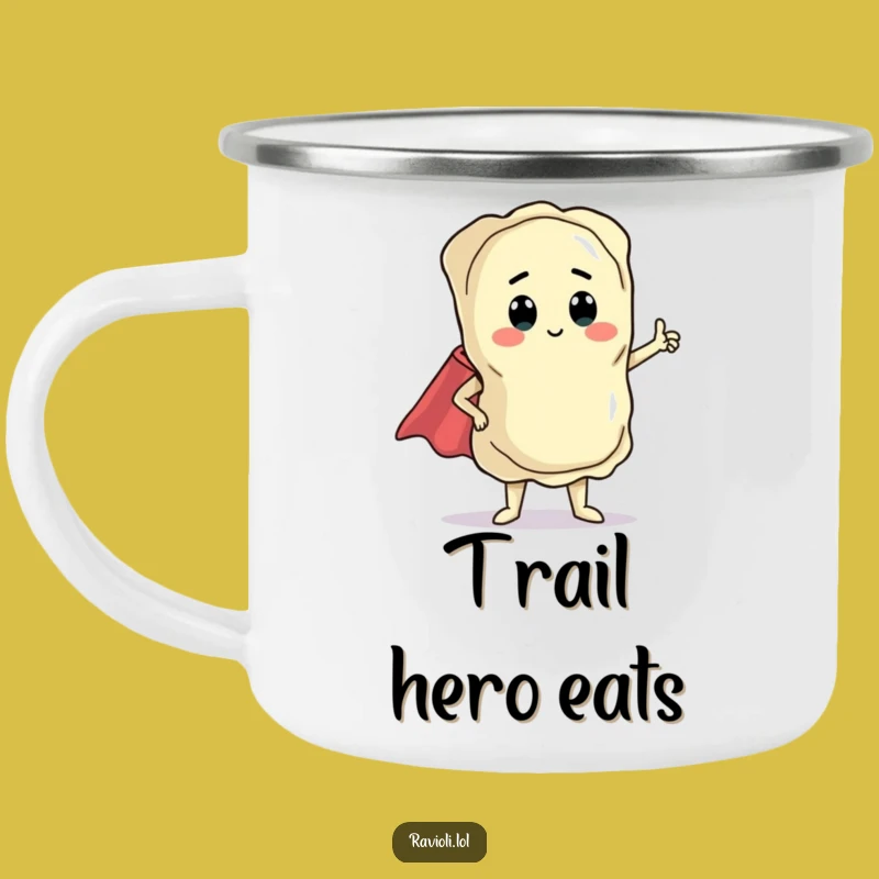 Funny Ravioli Hero Camping Mug: Fuel Your Adventures Outdoors