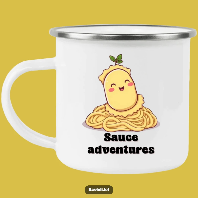 Funny Ravioli Pasta Hill Camping Mug - Outdoor Carby Companion Funny Gift