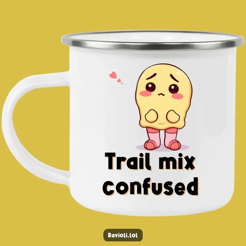 Funny Ravioli Mismatched Socks Camping Mug - Adventure-Ready Quirky Gift