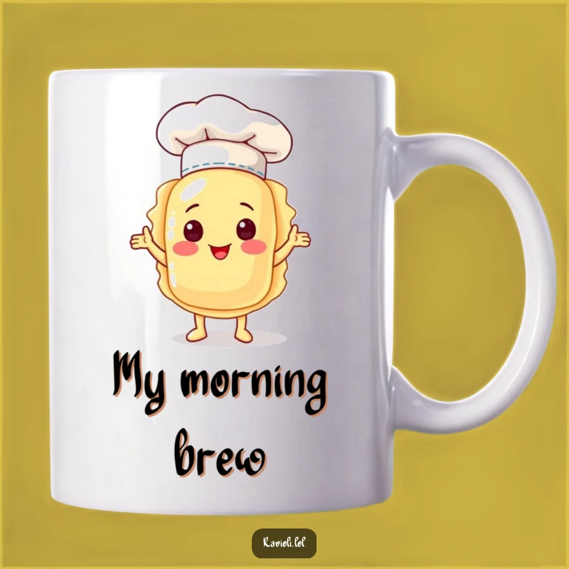 Funny Ravioli Chef Hat Mug - Proud Pasta Presenter Gift Idea