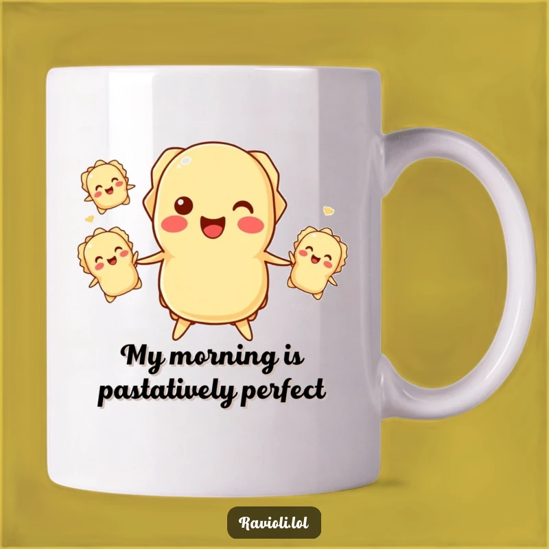 Funny Ravioli Juggling Mug - Pasta Pal Palooza Funny Gift!