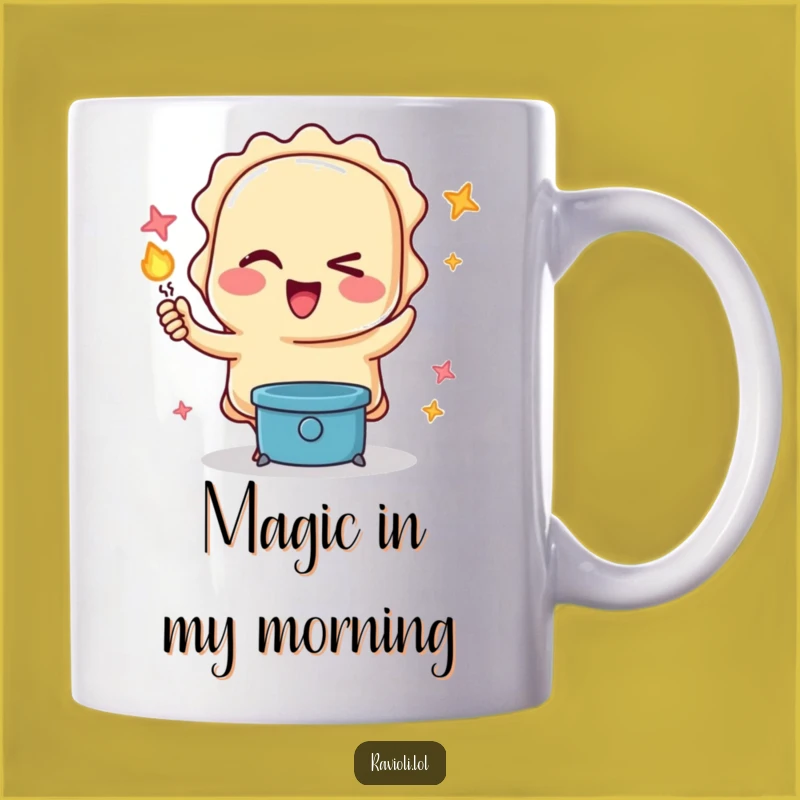 Funny Ravioli Magic Mug: Hilarious Gift for Pasta Lovers and Magicians