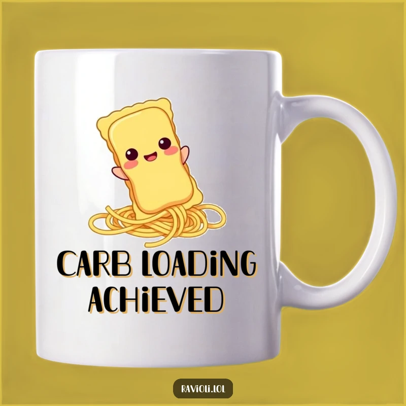 Funny Ravioli Spaghetti Slide Mug - Perfect Gift for Pasta Lovers