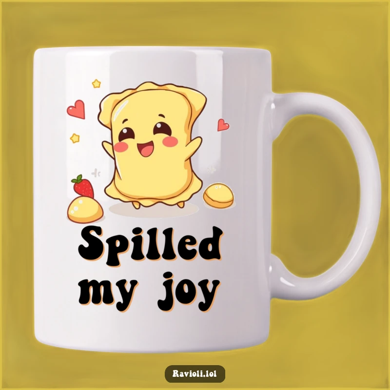 Funny Ravioli Trip Mug: Messy Fun, Perfect Humorous Gift Idea