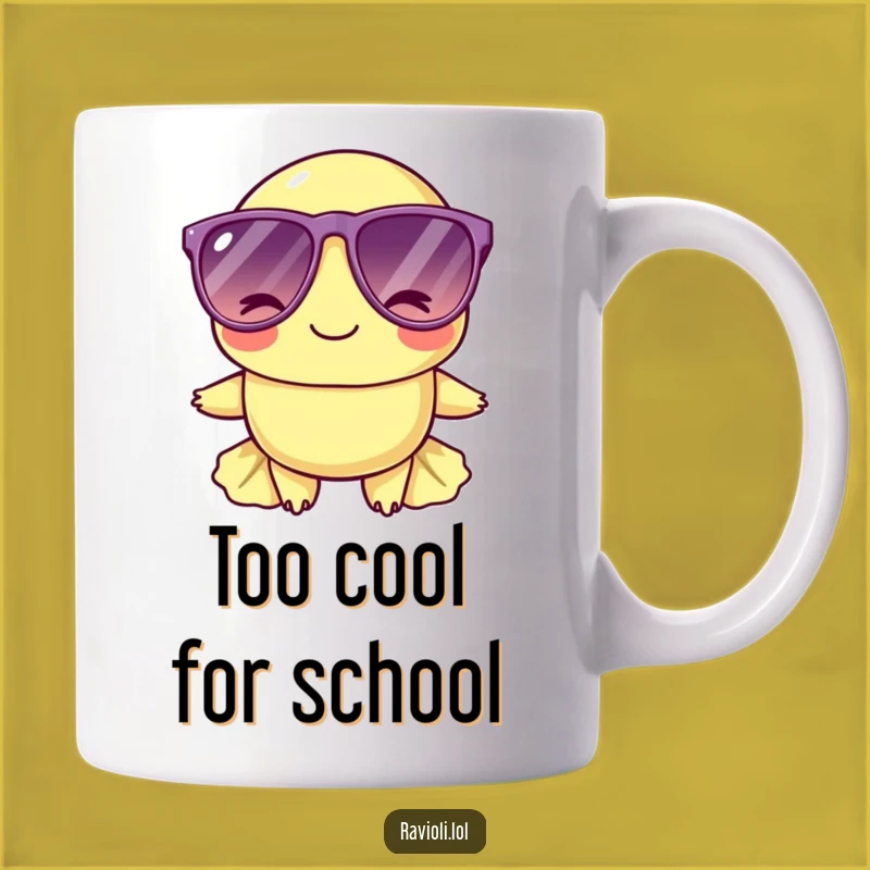 Funny Cool Ravioli Sunglasses Mug - Winking Pasta Gift for Him Her