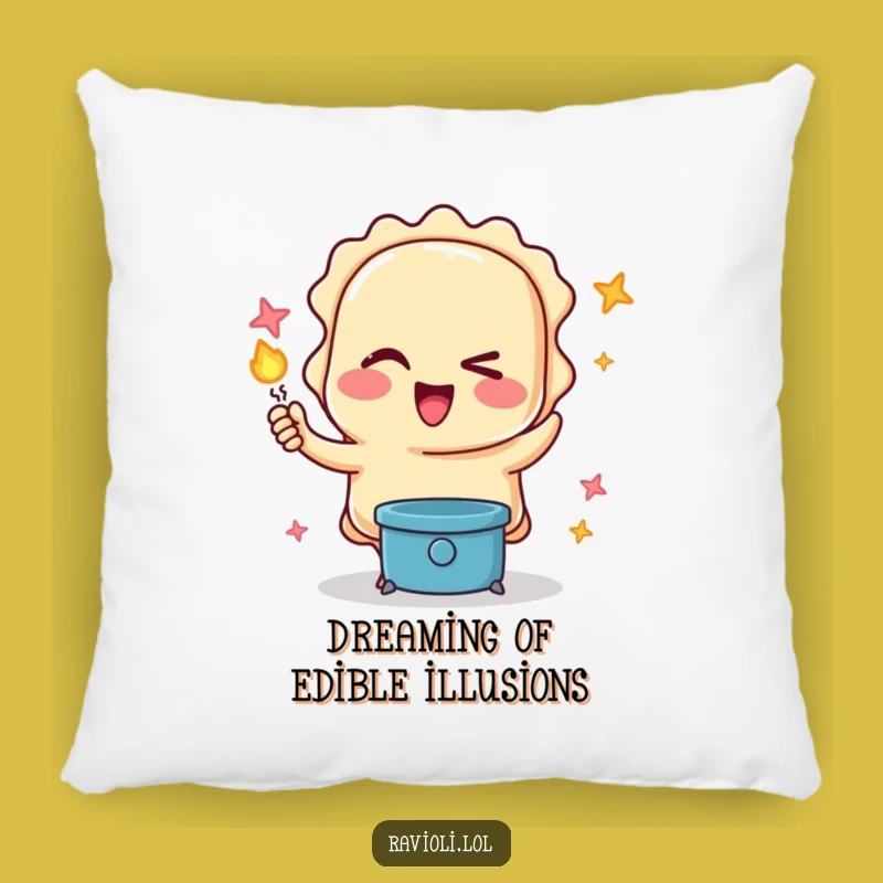 Funny Ravioli Magic Pillow: Comfort and Humor for Your Living Space