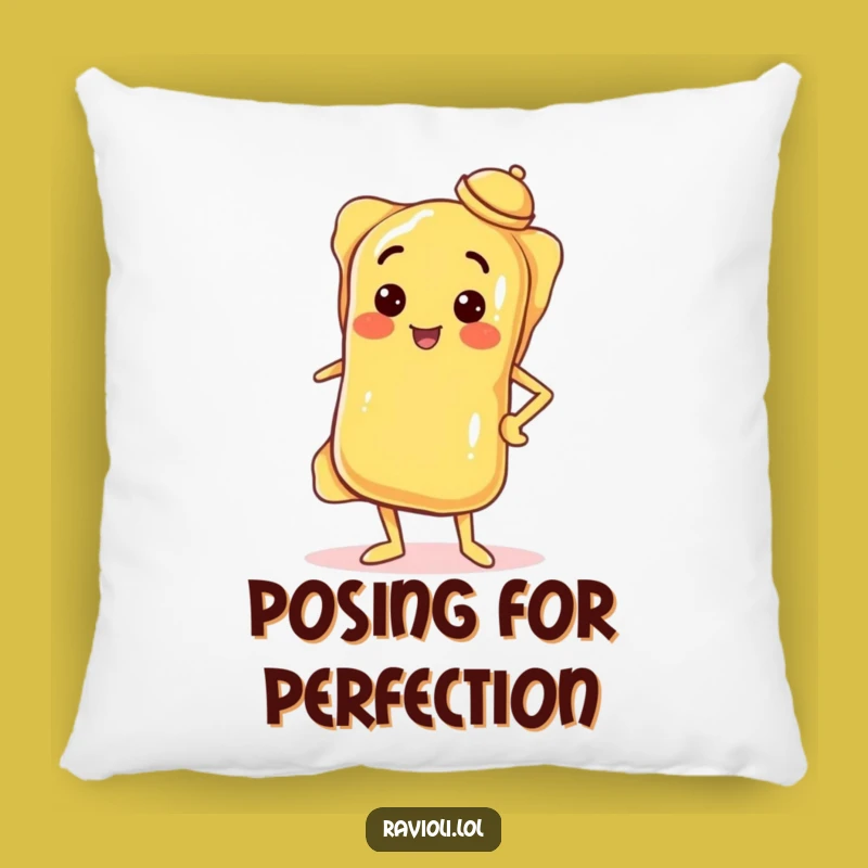 Funny Confident Ravioli Pillow: Cozy Comfort with a Dash of Sass