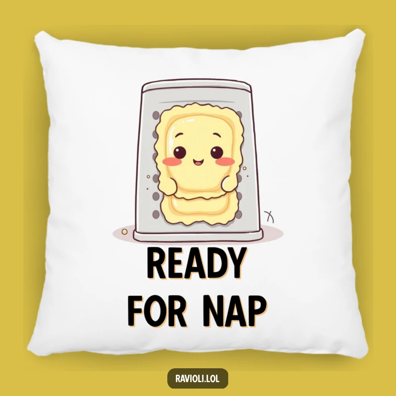 Funny Ravioli Cheese Grater Pillow - Comfy & Humorous Italian Food Accent