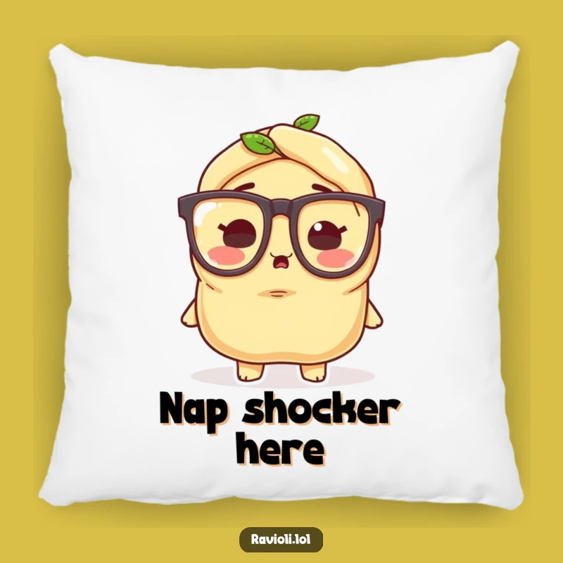 Funny Ravioli Glasses Pillow: Soft Surprise, Ideal Humorous Gift