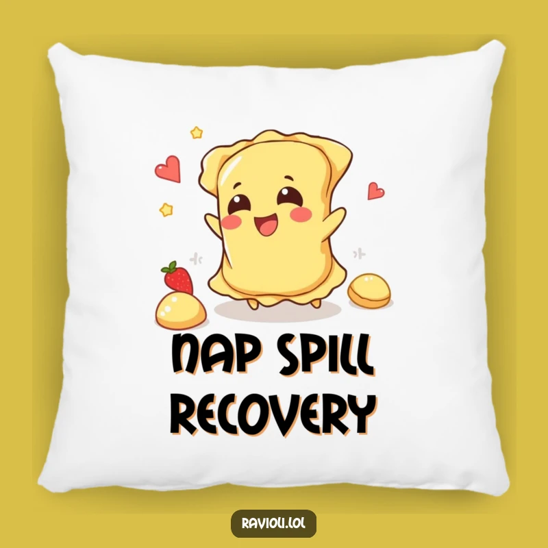 Funny Ravioli Trip Pillow: Soft Spill, Ideal Humorous Gift