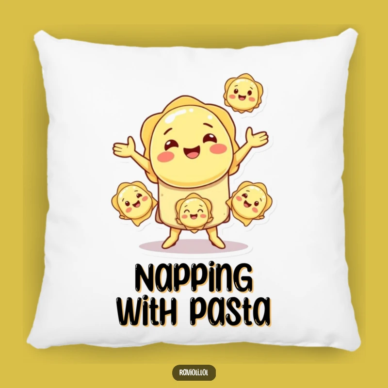 Funny Ravioli Juggling Pillow: Soft & Cheesy, Ideal Humorous Gift
