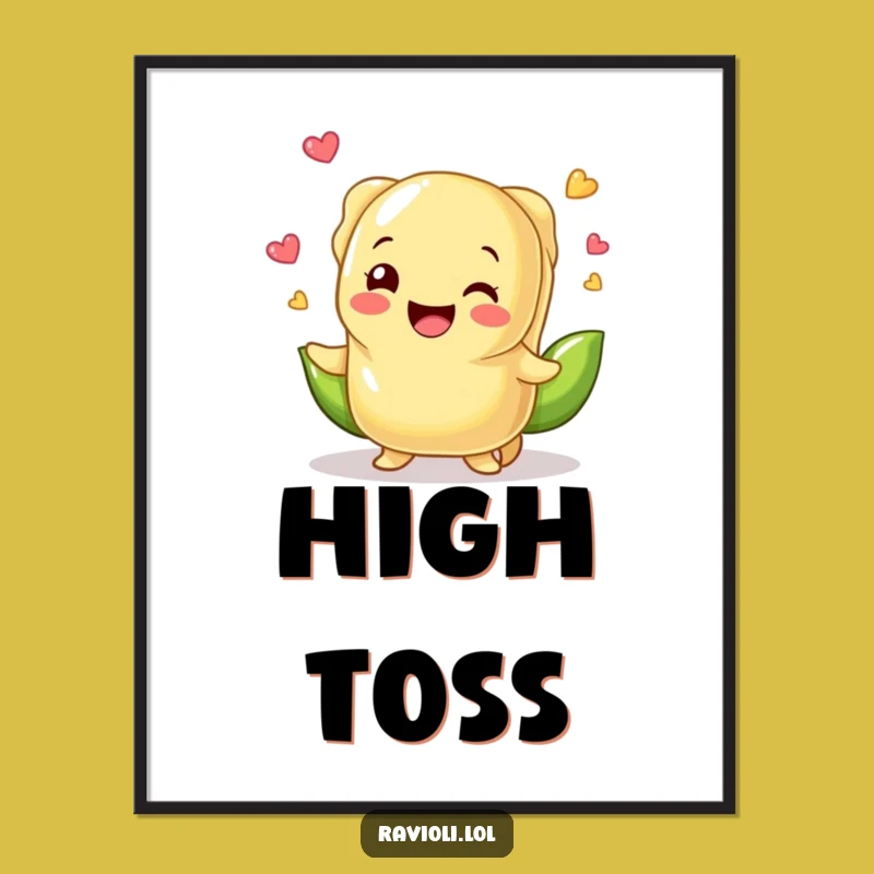 Funny Ravioli Juggling Peas Digital Art - Instant Whimsy & Hilarious Gift