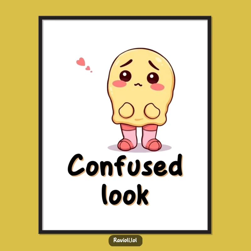 Funny Ravioli Mismatched Socks Digital Art - Instant Quirky Decor Gift