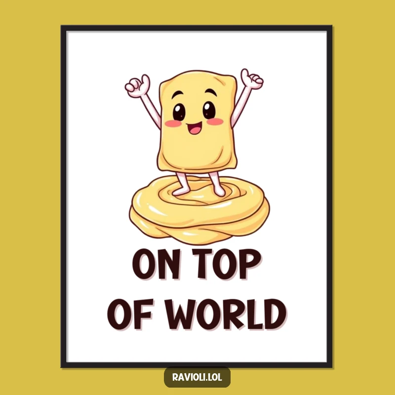 Funny Ravioli Victory Digital Print - Italian Art Celebrate Download