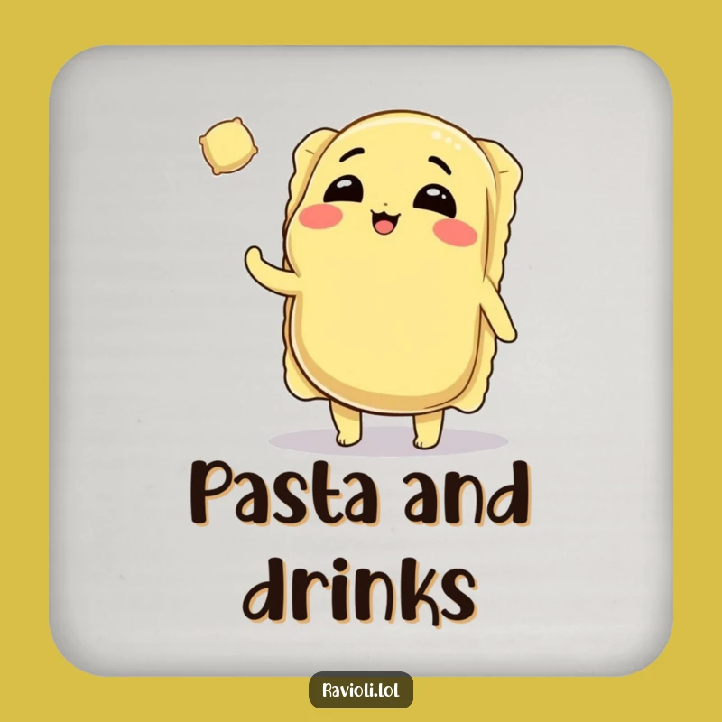 Funny Ravioli Coasters: Protect Surfaces with Pasta Playfulness