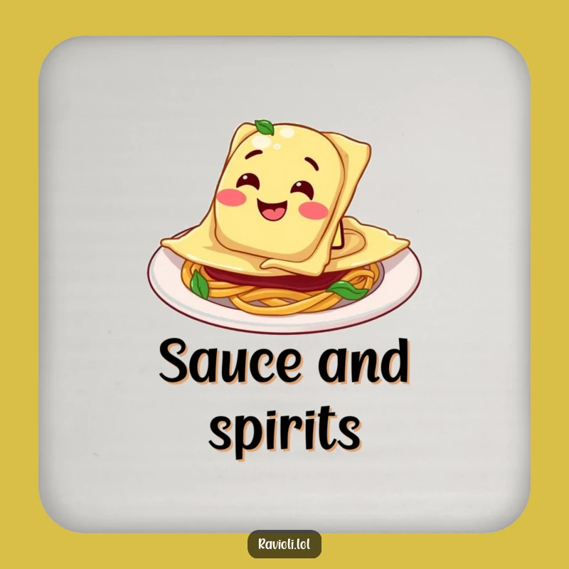 Funny Ravioli Plate Coasters: Protect Surfaces with Pasta Playfulness