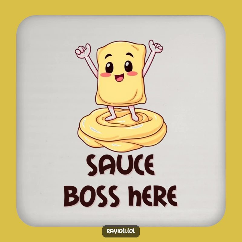 Funny Ravioli Victory Coaster Set - Italian Table Protect Celebrate Gift