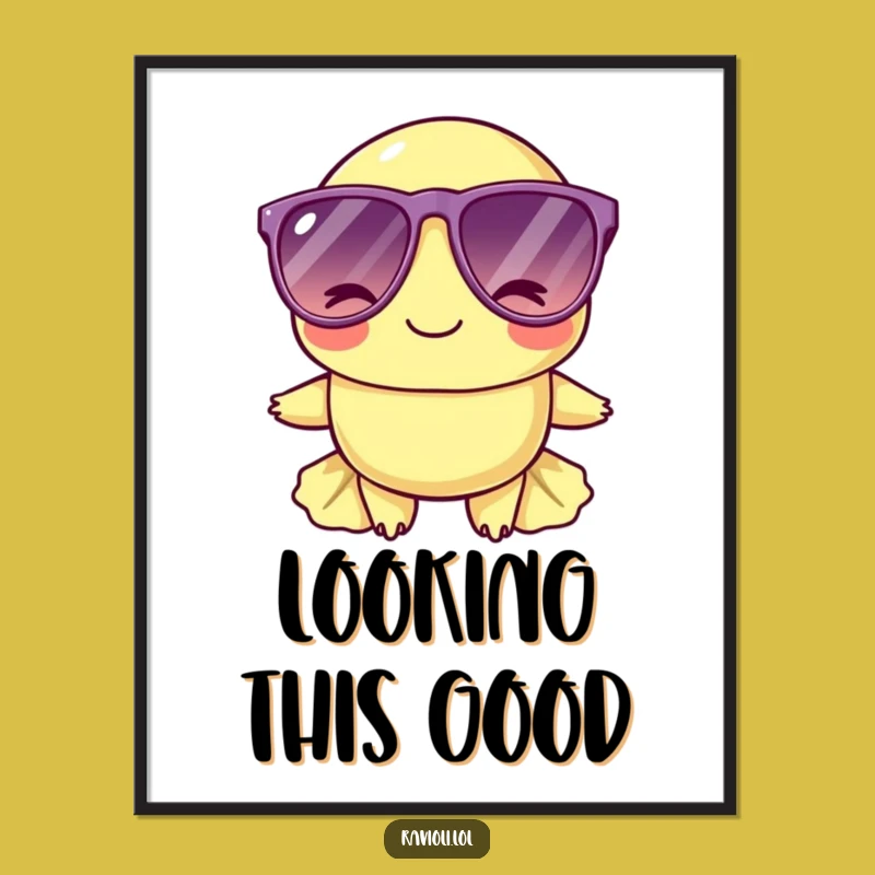 Funny Cool Ravioli Sunglasses Poster - Winking Wall Art