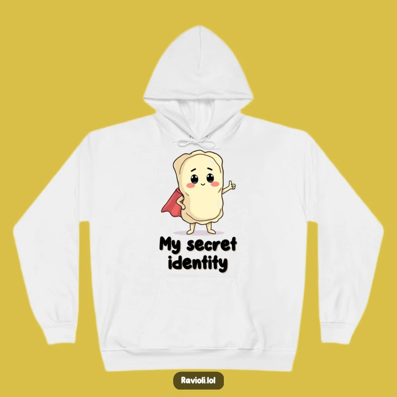 Cozy Funny Ravioli Cape Hoodie: Warmth & Heroism for Pasta Lovers