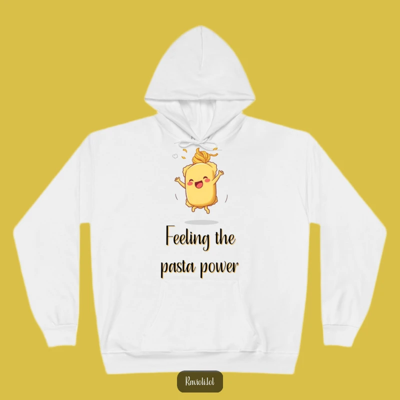 Funny Cartwheeling Ravioli Hoodie - Cozy Spin Funny Gift!