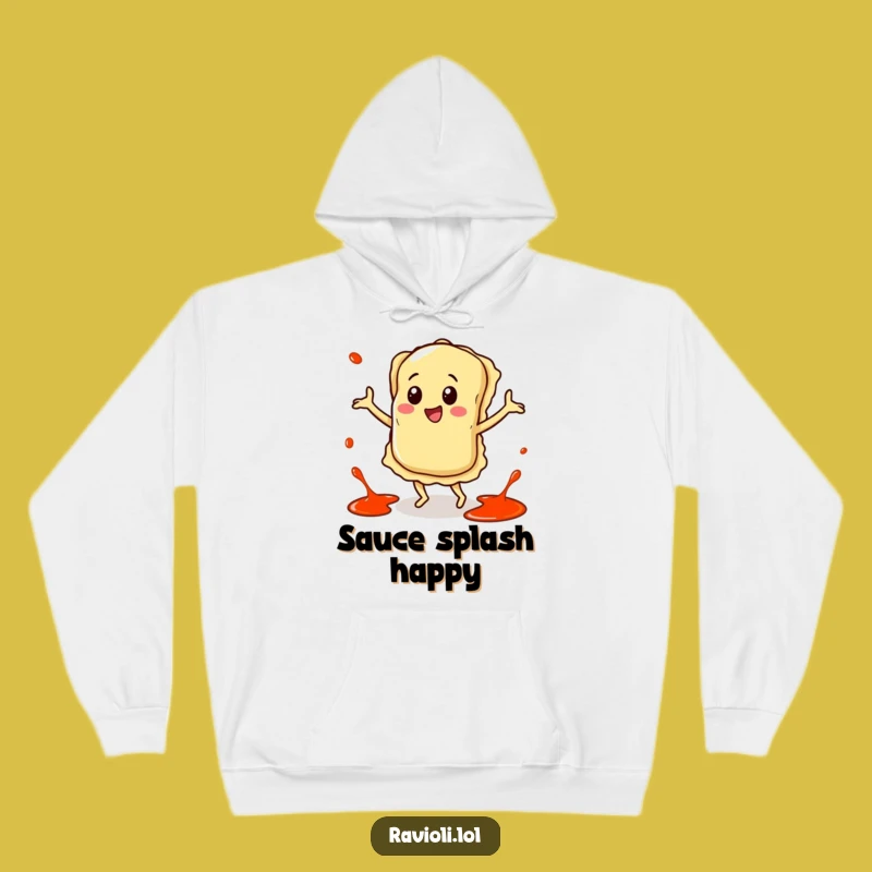 Funny Happy Ravioli Dance Hoodie - Cozy Comfort for Pasta Party Goers