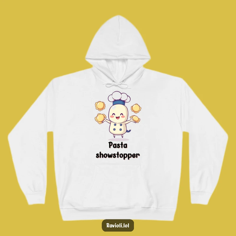 Funny Ravioli Chef Hoodie: Cozy Juggling Pasta Lover - Perfect Funny Gift