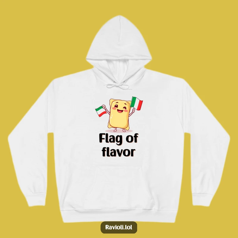 Funny Ravioli Italy Hoodie: Cozy Pasta Pal Flag Sweatshirt, Gift