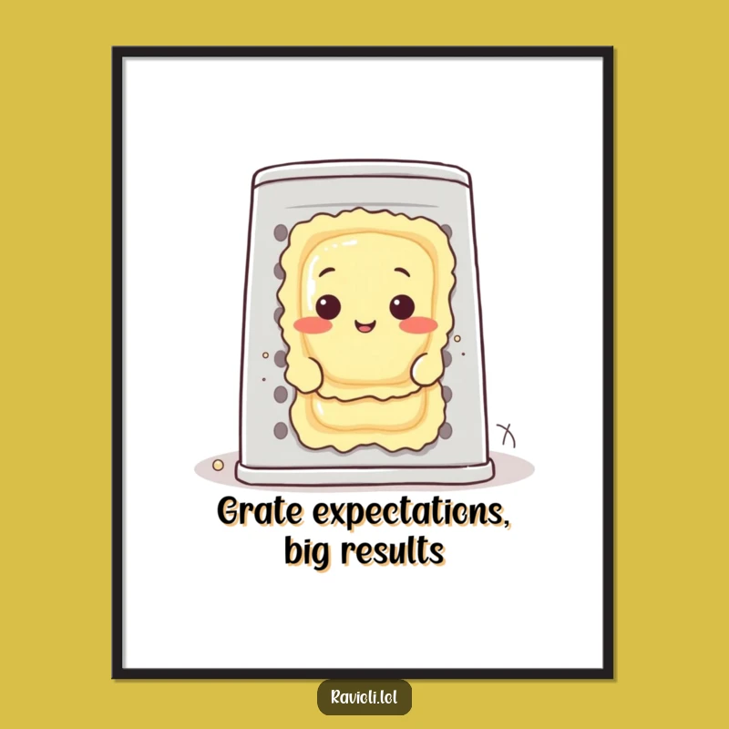 Free Printable Wall Art: Funny Ravioli Peeking, Quirky Downloadable Decor Gift!