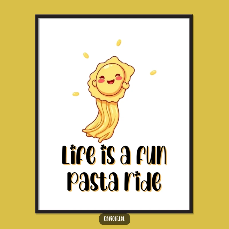 Funny Free Printable Wall Art: Sliding Ravioli, Hilarious Downloadable Decor!