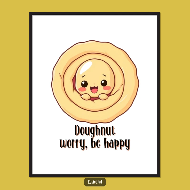 Peek-a-boo Ravioli Wall Art Free Printable: Hidden Pasta Downloadable Poster for Fun