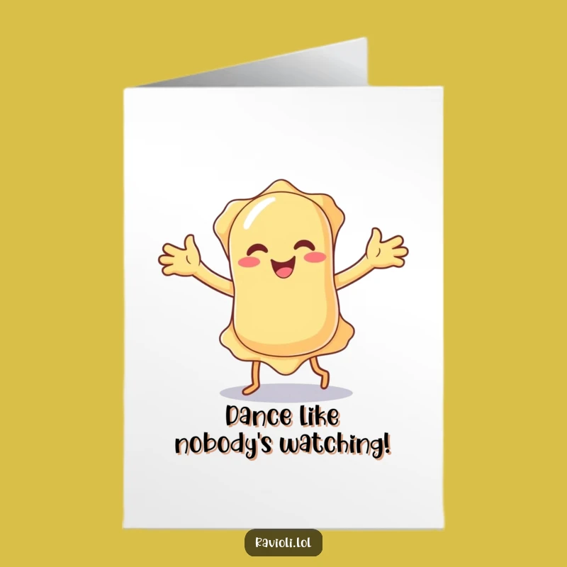 Free Printable Birthday Ravioli Dance Card - Funny Downloadable Gift