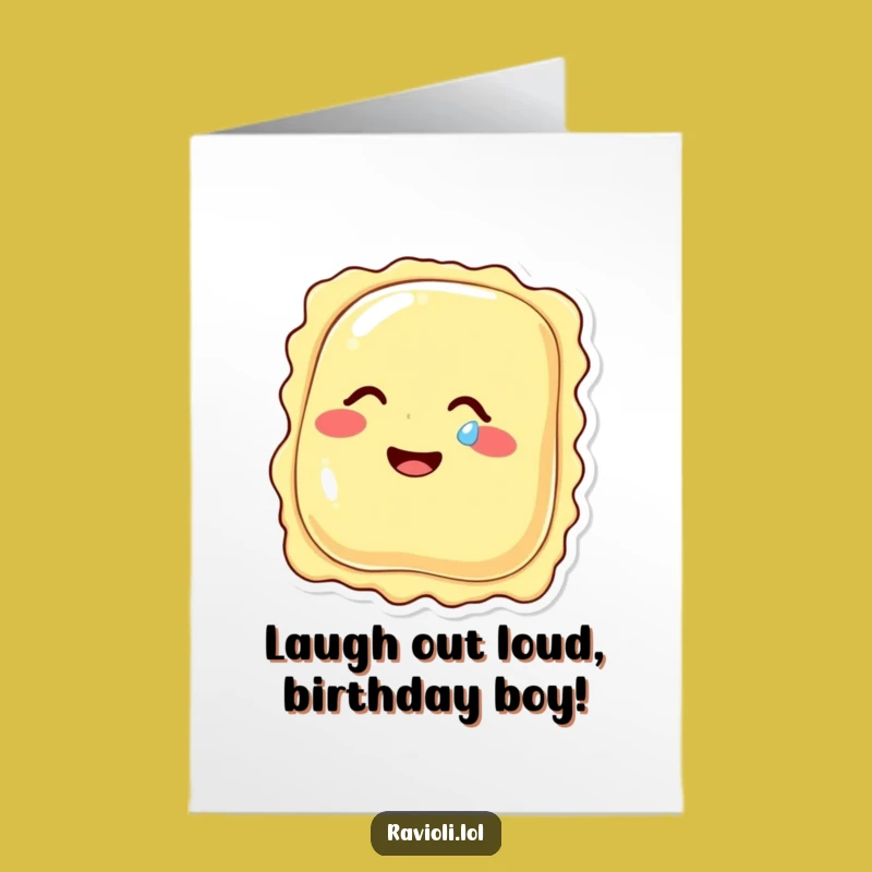 Free Printable Giggle Ravioli Birthday Card: Tear-Jerkingly Funny Downloadable Gift