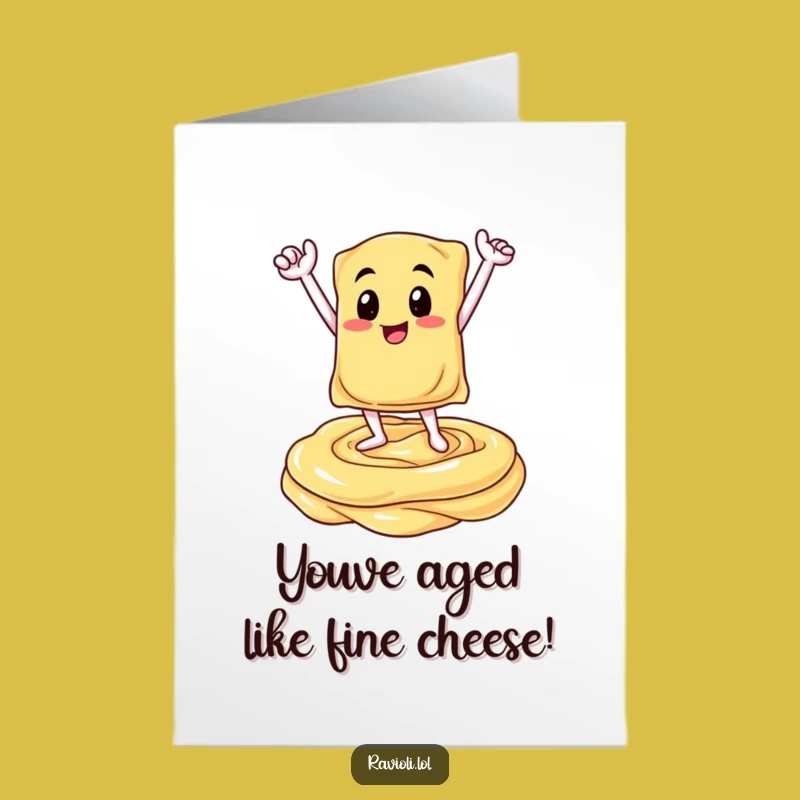 Free Printable Ravioli Birthday Card: Winner Pasta Art, Downloadable Funny Gift