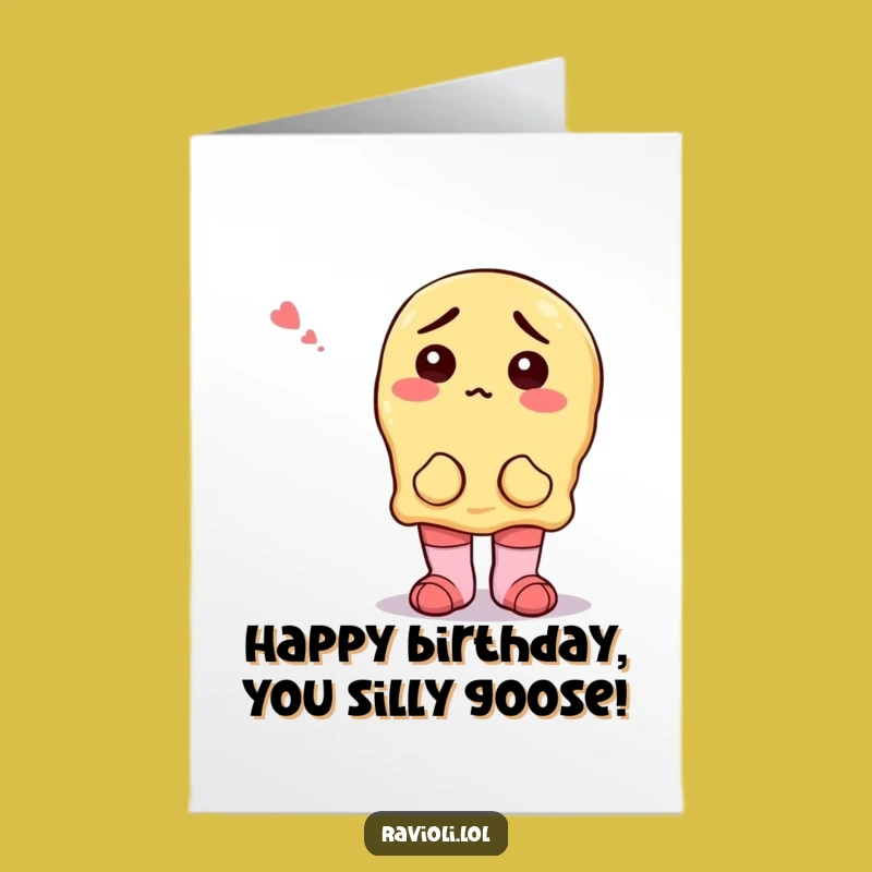 Free Printable Confused Ravioli Birthday Card: Quirky Downloadable Gift for Fun