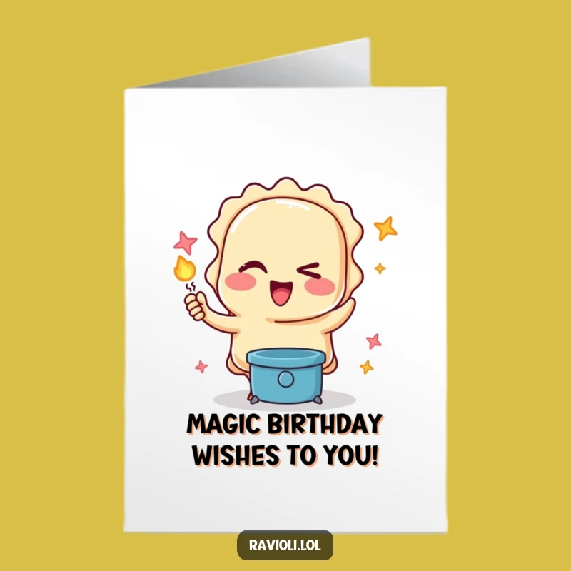 Free Printable Ravioli Birthday Card: A Magical Wish for Fun!