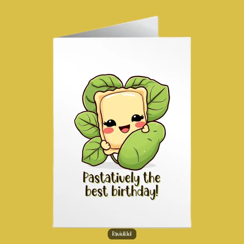 Free Printable Ravioli Birthday Card: Funny Italian Food Art, Downloadable DIY Gift