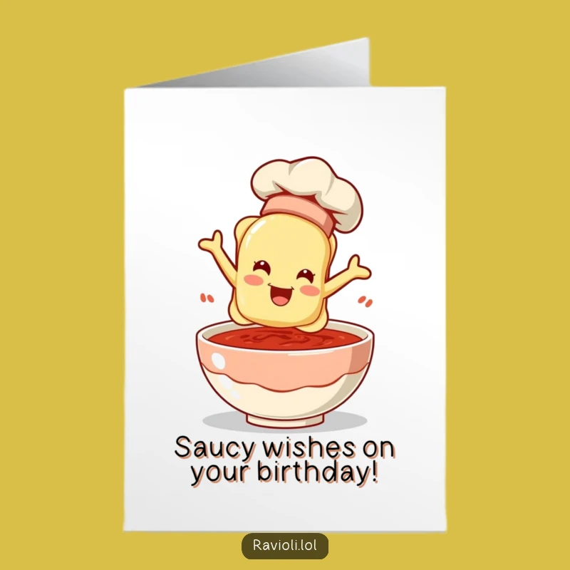 Funny Free Printable Birthday Card: Chef Ravioli, A Hilarious Downloadable Gift!