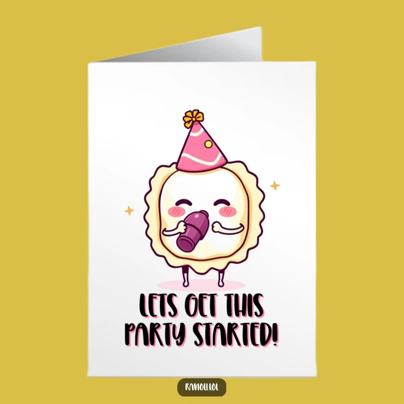 Free Printable Congrats Card: Party Ravioli Cheers, Fun Downloadable Gift for Occasions