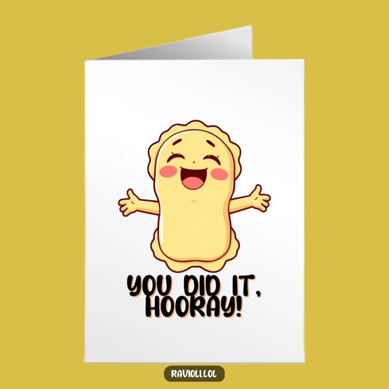 Free Printable Congrats Ravioli Card - Laughing Downloadable Gift