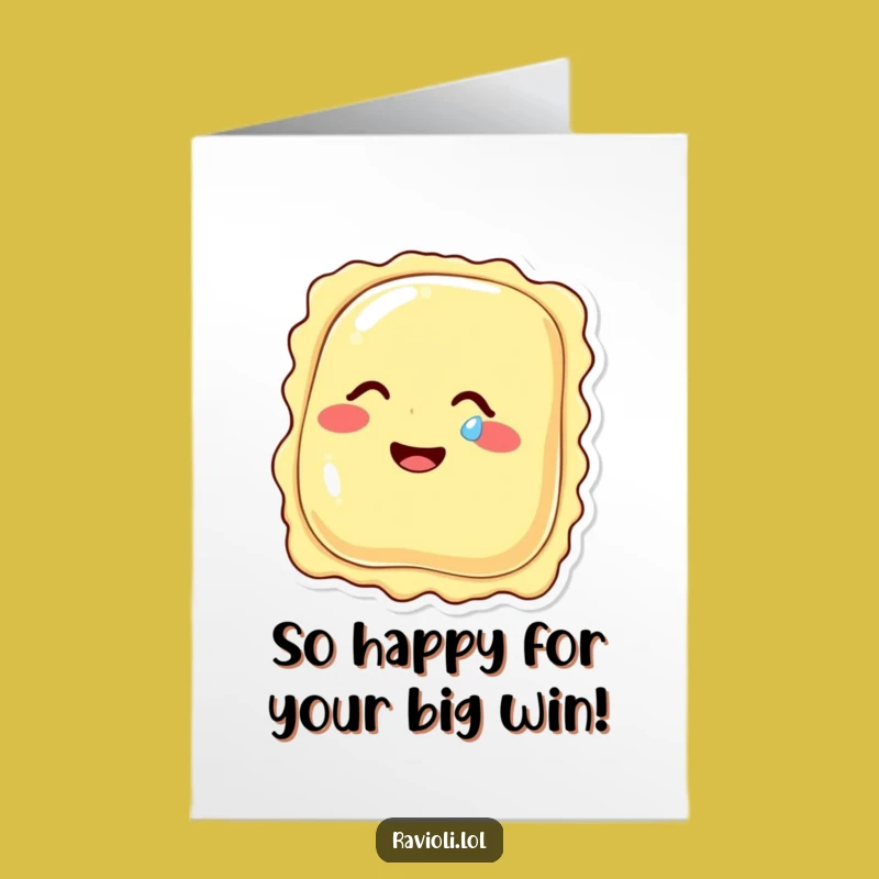 Free Printable Giggling Ravioli Congrats Card: Hilarious Downloadable Gift for Celebrations