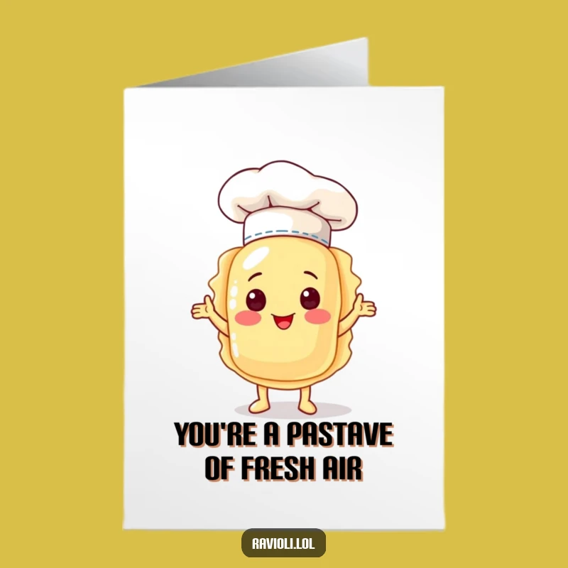 Free Printable Chef Ravioli Thank You Card: Humorous Downloadable Gift for Appreciation