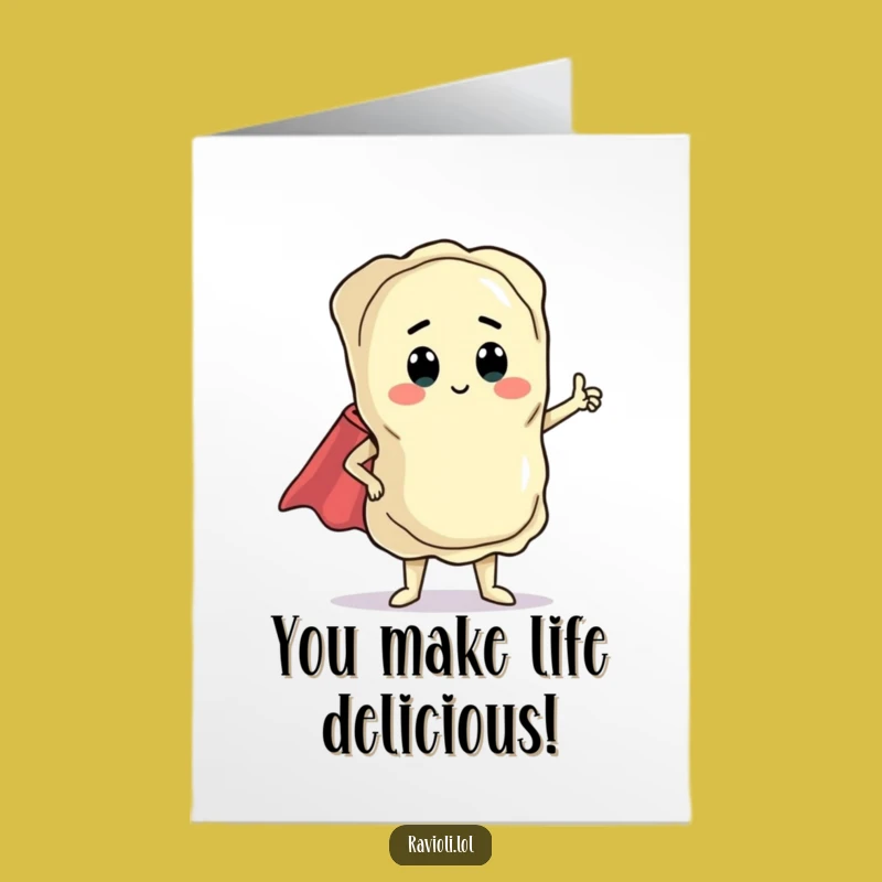 Free Printable Ravioli Hero Thank You Card - Funny Downloadable DIY Gift