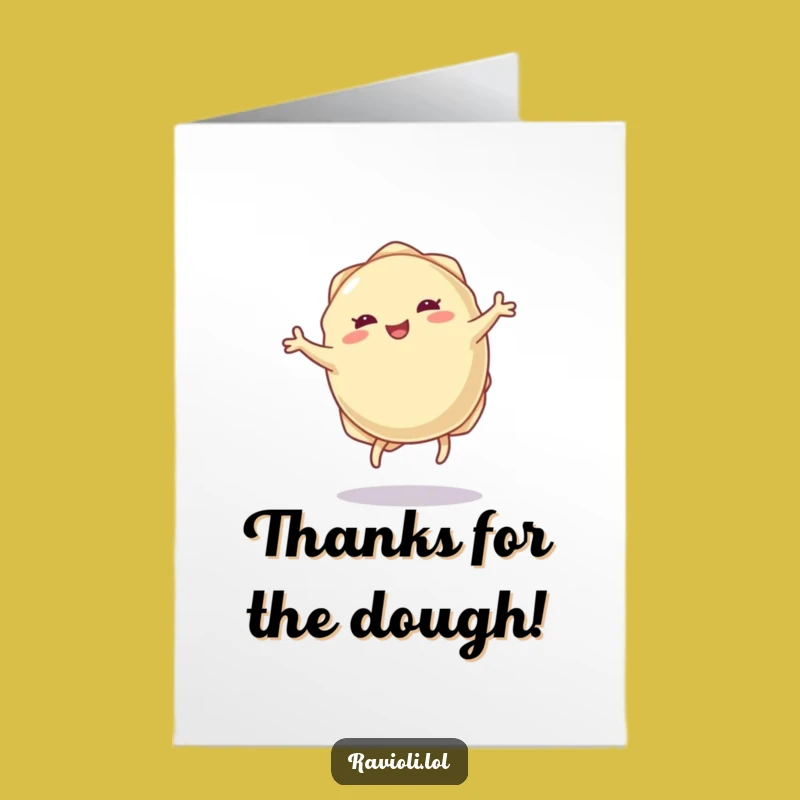 Free Printable Ravioli Thank You Card: Express Thanks with a Joyful Pasta Spin!